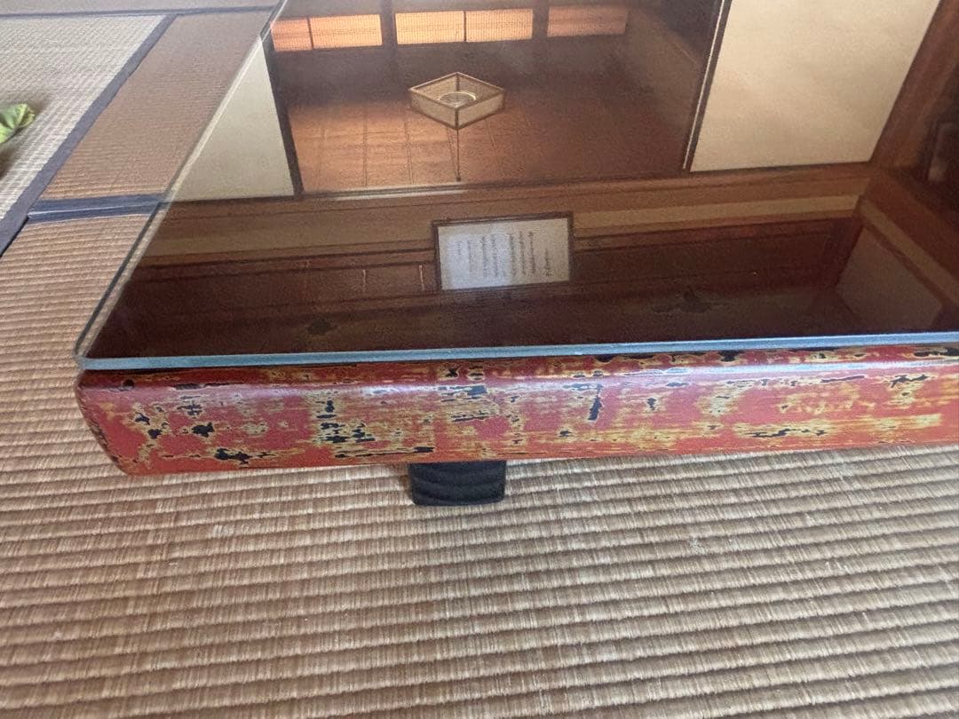 座卓　大型　塗り　昭和