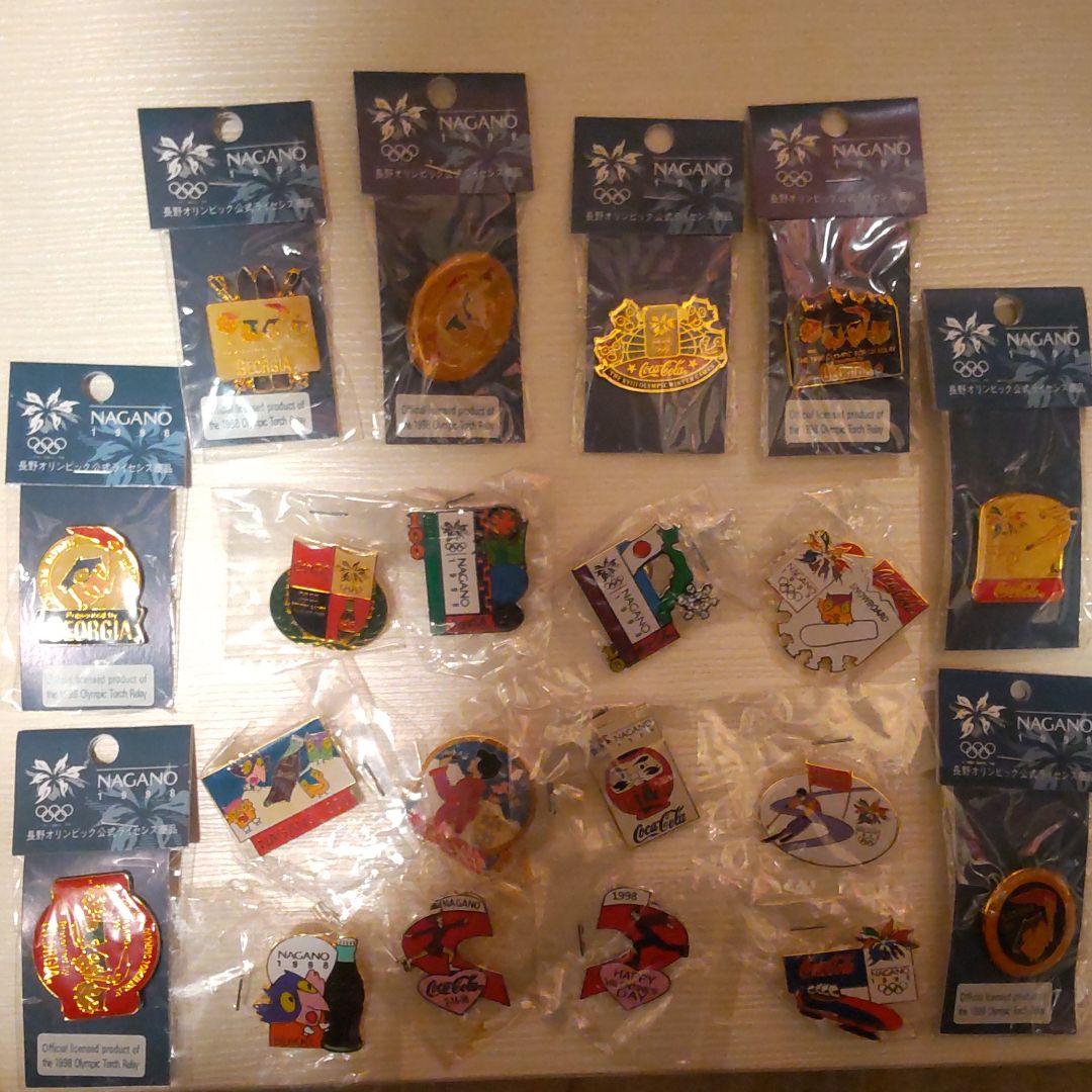 長野オリンピック　ピンバッジ　20個 　ハートペア　ダルマ　入り