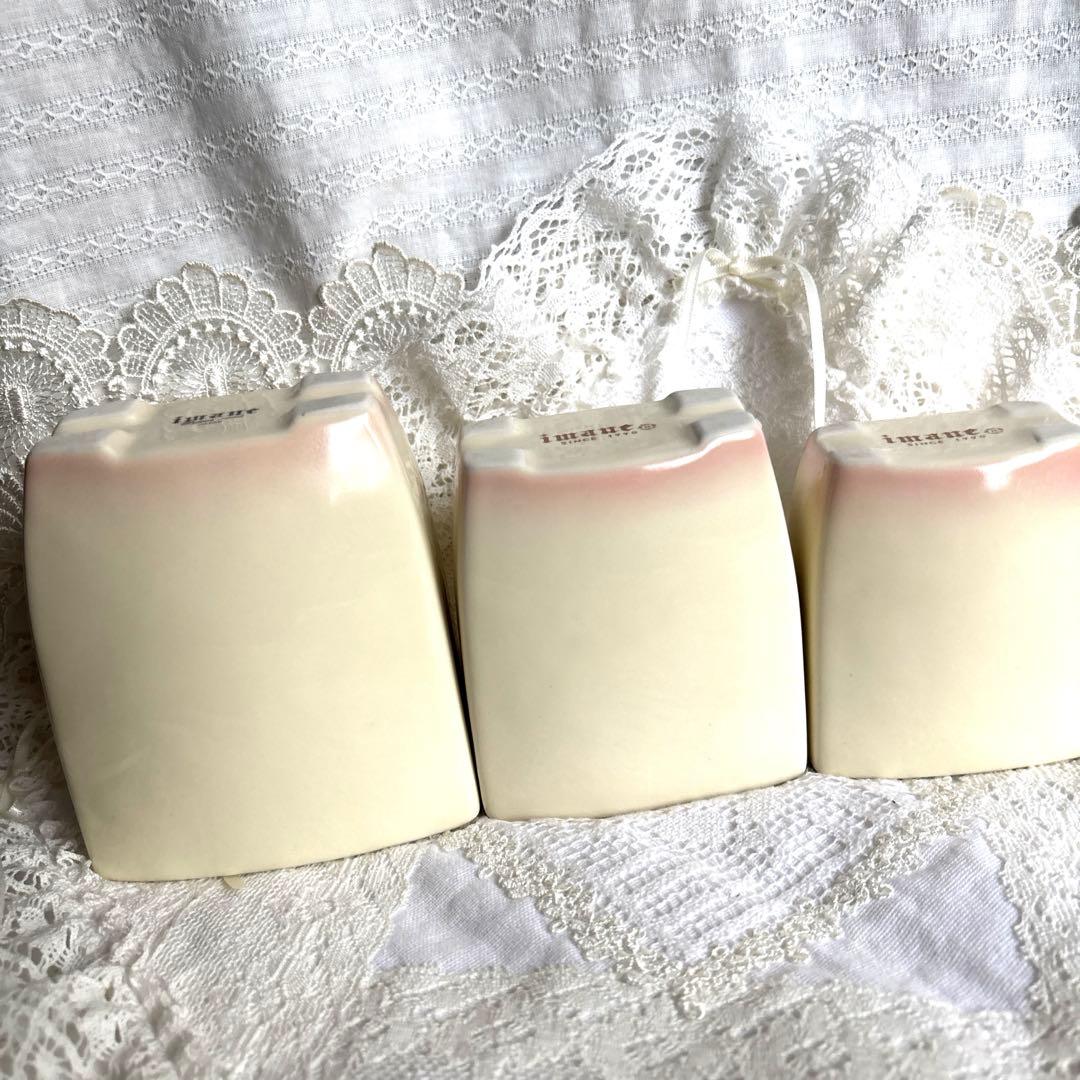 イマン　マリアンヌ　陶器キャニスター3個セット