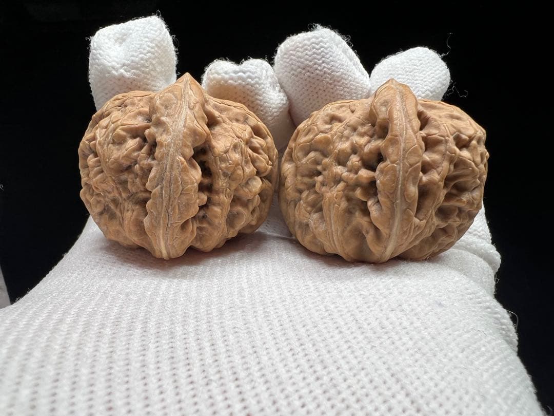 文玩堂：紅錦鯉獅子頭 高級文玩クルミ（マイナー上質品