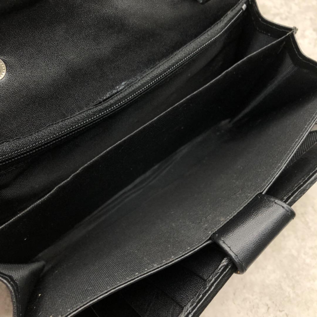 未使用 財布 長財布 蛇 ヘビ 頭 顔 蛇皮