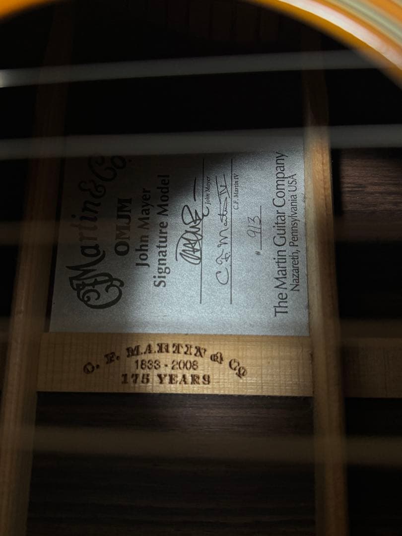 ギター Martin OMJM John Mayer Signature Model
