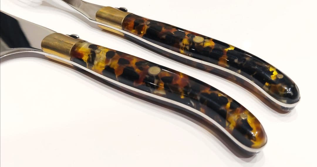 LAGUIOLE ラギオール クロード・ドゾルム チーズナイフ フォーク セット