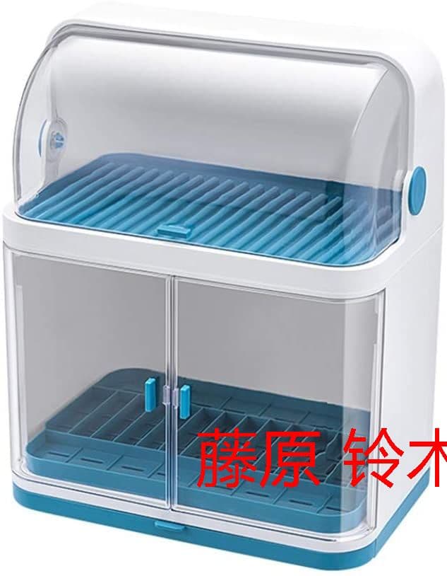 水切りラック 食器ラック カバー付き 2段 蓋付き 食器立て 皿立て食器用水p