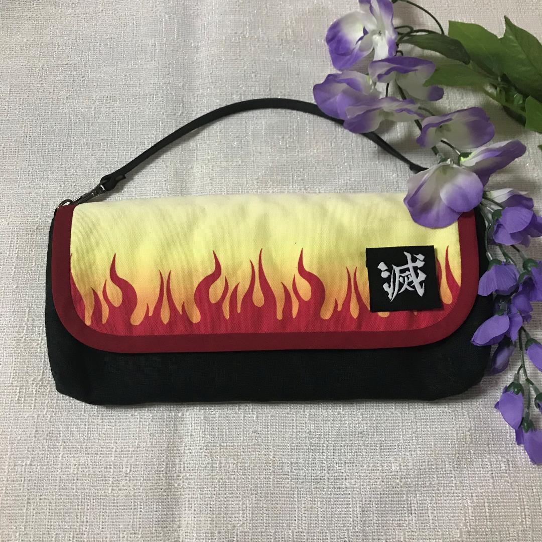 【オーダー】nintendo switch保護ポーチ ケース 和柄　炎文様