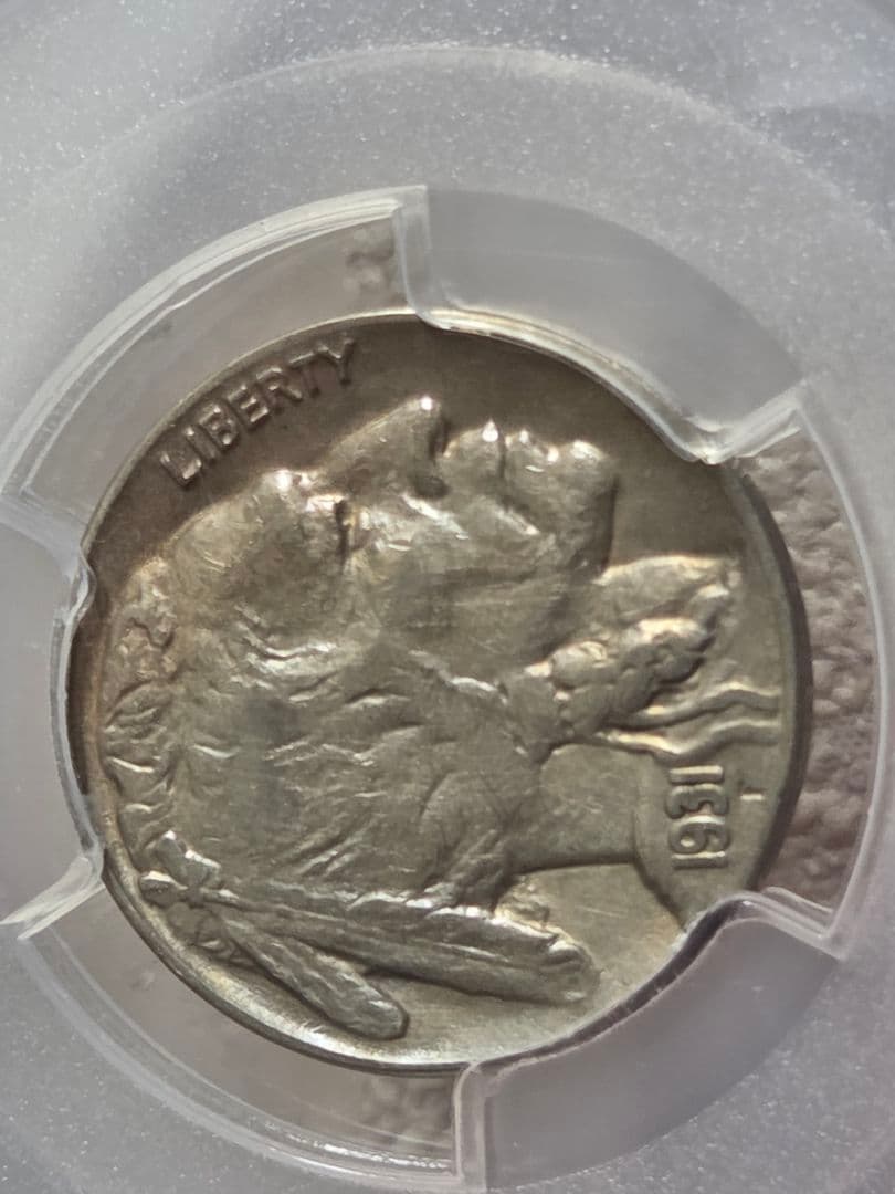 アメリカ合衆国　バッファロー　ニッケル(5セント) 白銅貨 1931 S