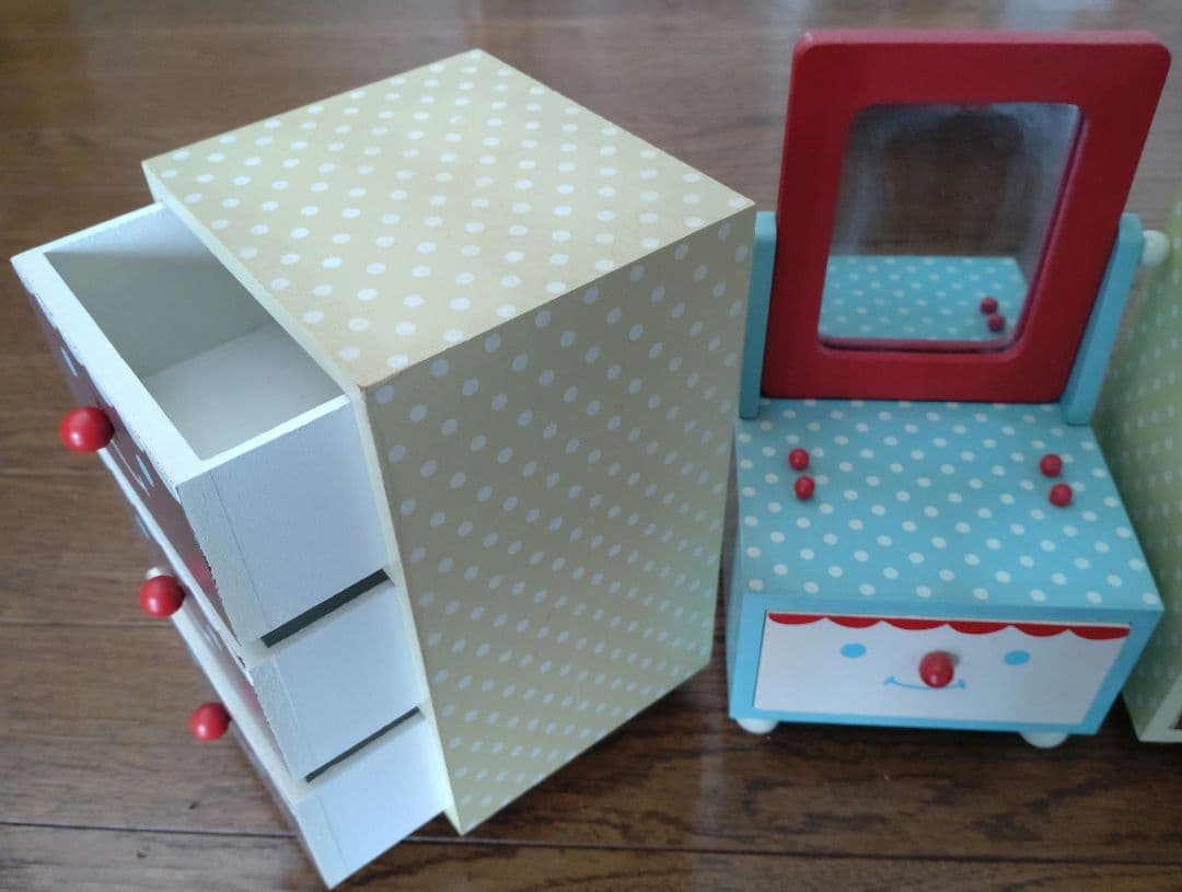 decole　デコレ　木製　インテリア　棚　鏡　ドレッサー　フォトフレーム