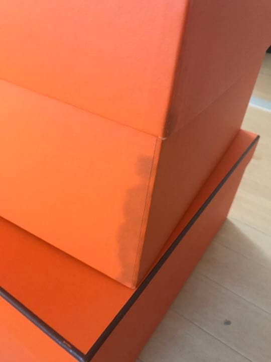 エルメス箱3、紙袋2