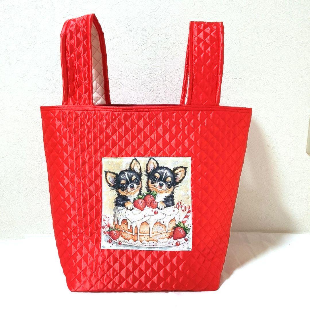 tamago様】ハンドメイドオーダー★チワワ★エコバッグ風キルティングバッグ4点