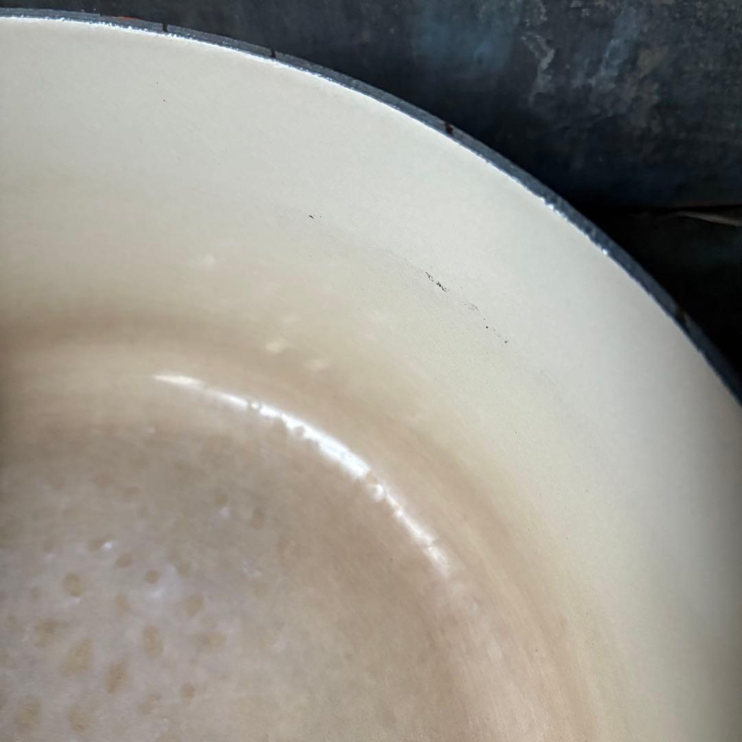 ル・クルーゼ ココット・ロンド オレンジ28cm 中古