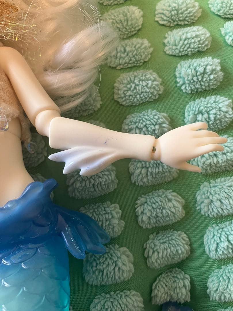 マーメイド 球体関節人形 bjd 人魚 カスタムドール ブルー 童話 フルメイク