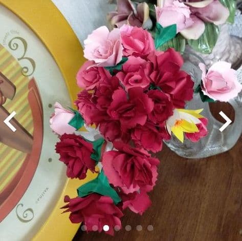 ハンドメイド：薔薇の花束【現品】1580円