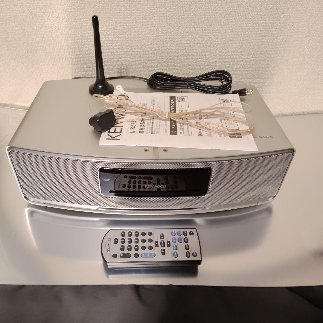 KENWOOD ホワイト ラジオ・ラジカセ・U−K575