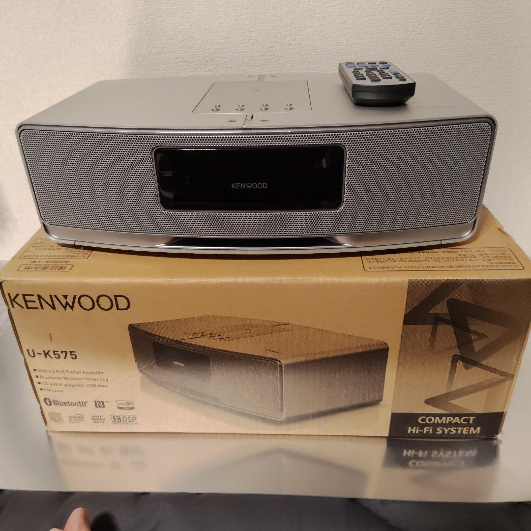 KENWOOD ホワイト ラジオ・ラジカセ・U−K575