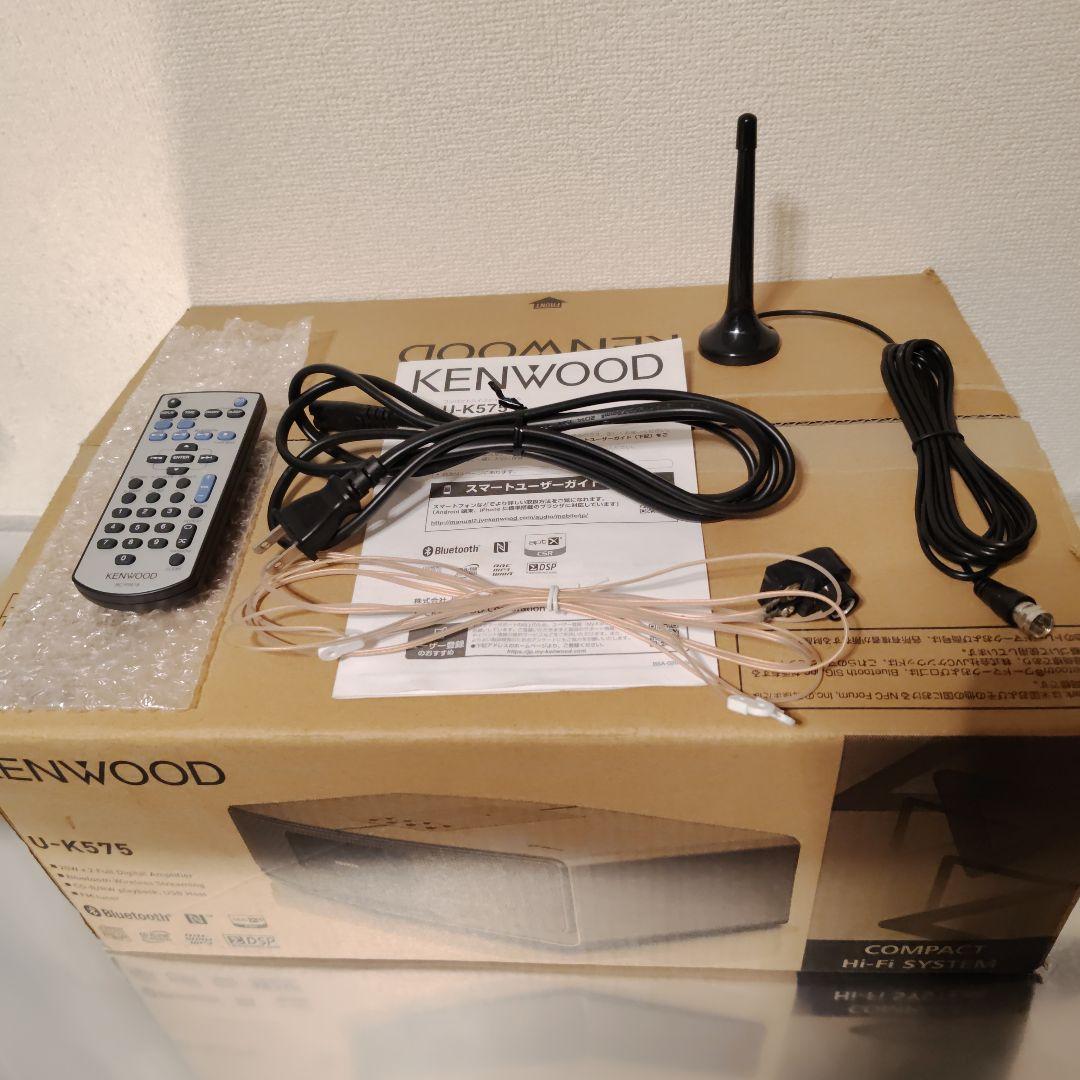 KENWOOD ホワイト ラジオ・ラジカセ・U−K575