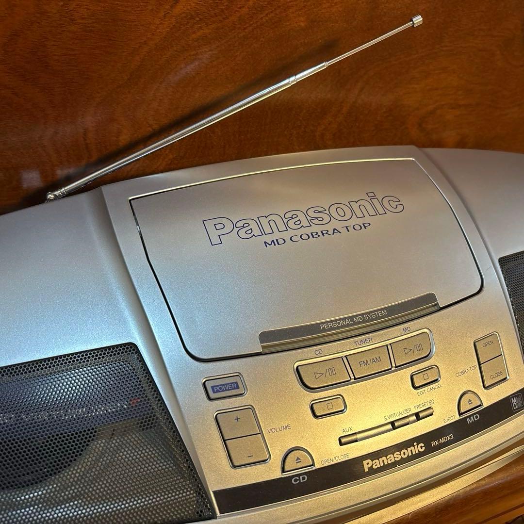Panasonic RX-MDX3 CD/MDデッキ：作動品
