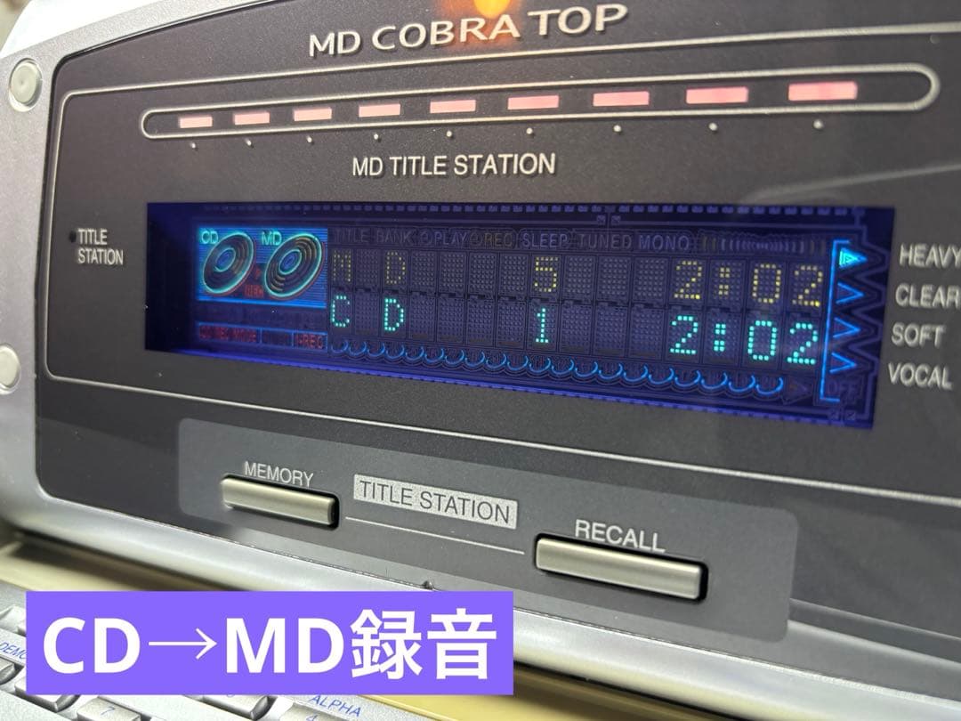 Panasonic RX-MDX3 CD/MDデッキ：作動品