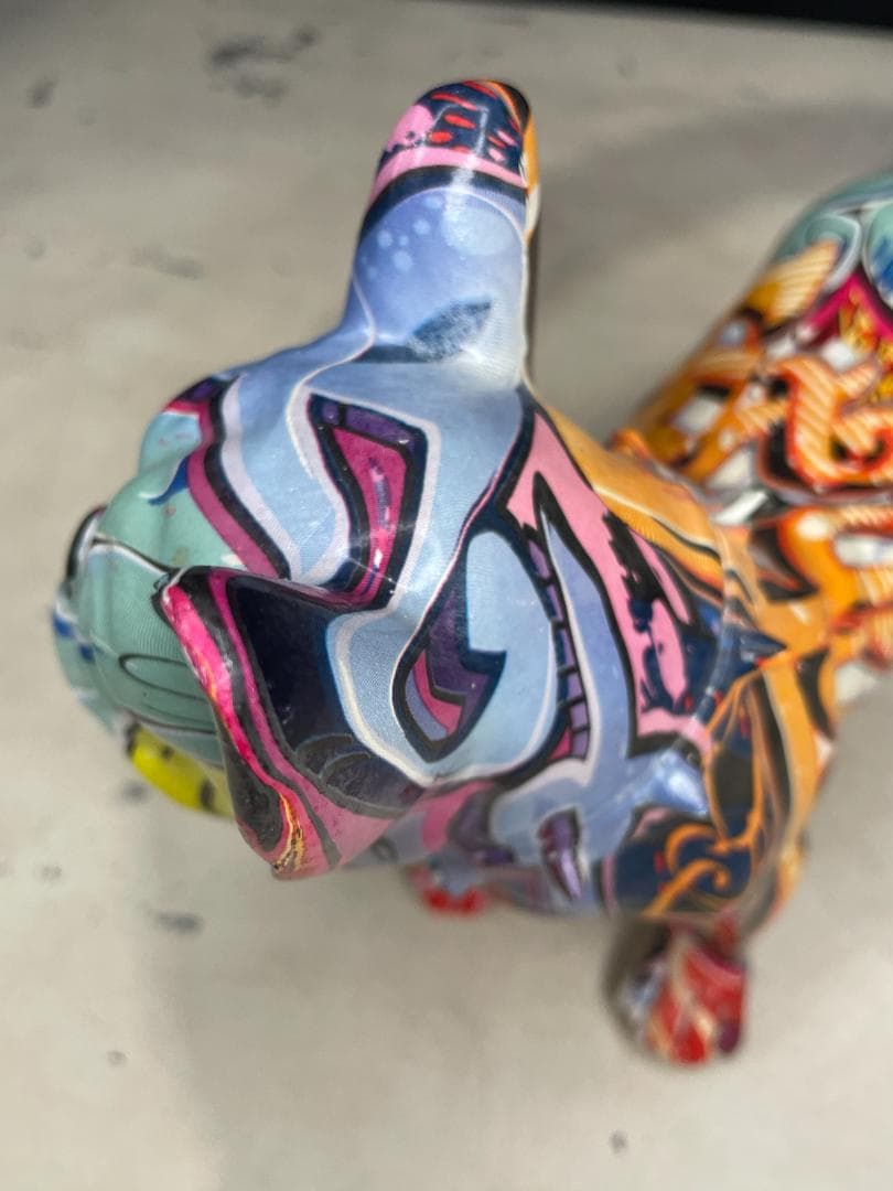 KARE▪️アニマルオブジェ　グラフィティドッグ　デコフィギア　置物　オブジェ