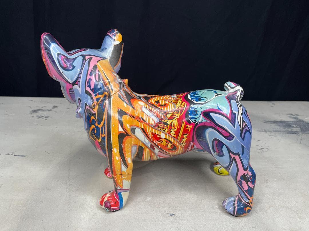 KARE▪️アニマルオブジェ　グラフィティドッグ　デコフィギア　置物　オブジェ