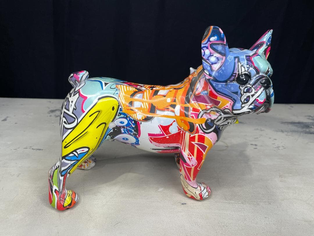 KARE▪️アニマルオブジェ　グラフィティドッグ　デコフィギア　置物　オブジェ