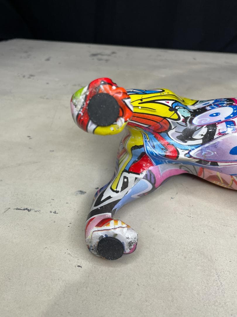 KARE▪️アニマルオブジェ　グラフィティドッグ　デコフィギア　置物　オブジェ