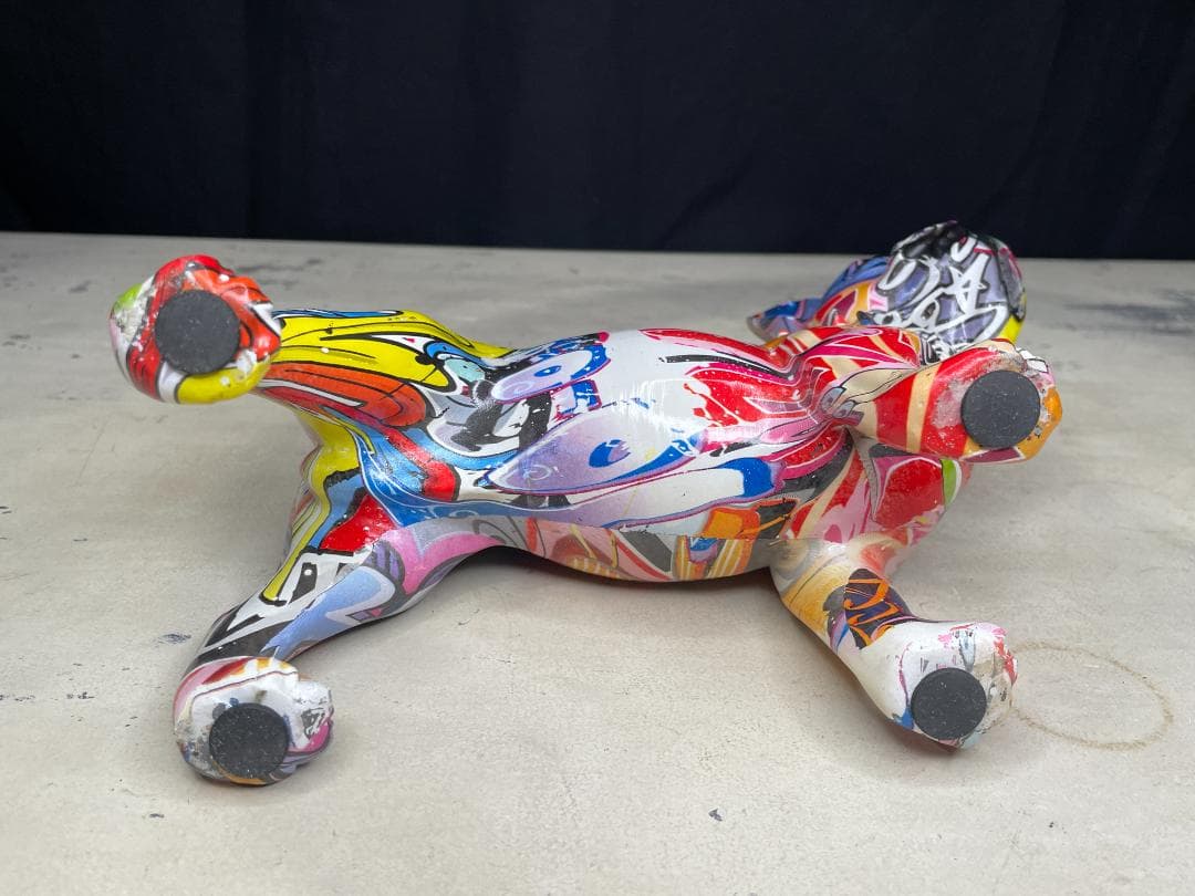 KARE▪️アニマルオブジェ　グラフィティドッグ　デコフィギア　置物　オブジェ