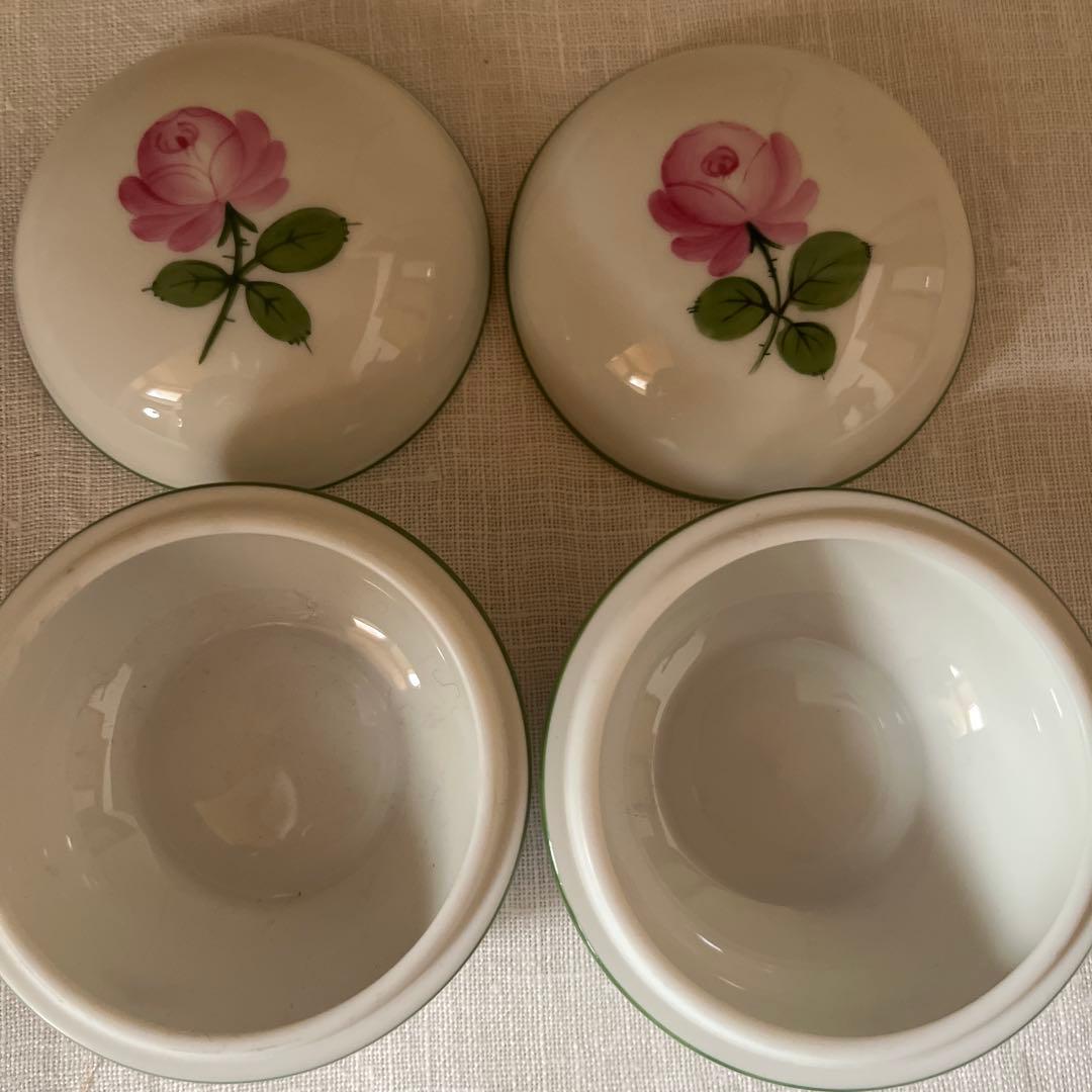 アウガルテン　Augarten 蓋付き小物入れ 2個セット　オウガルテン