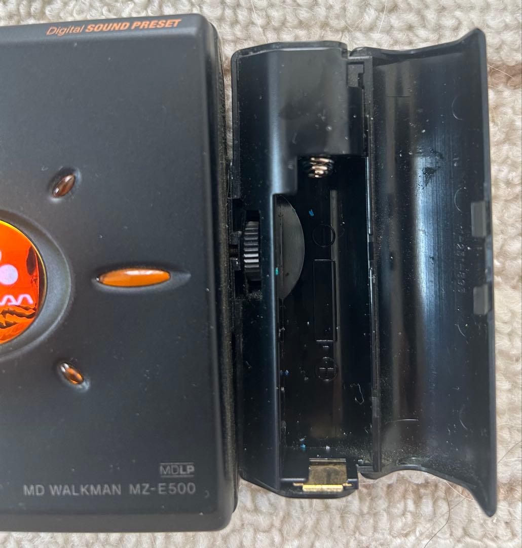 動作確認済 SONY ソニー MDウォークマン MZ-E500 ブラック