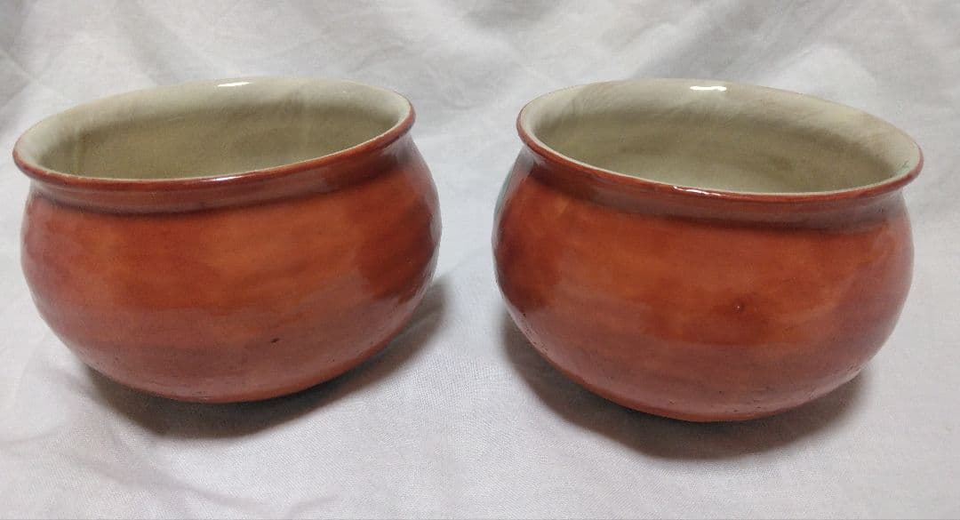 陶あん　清水焼　京焼　紫陽花　秋草　器2点　used品