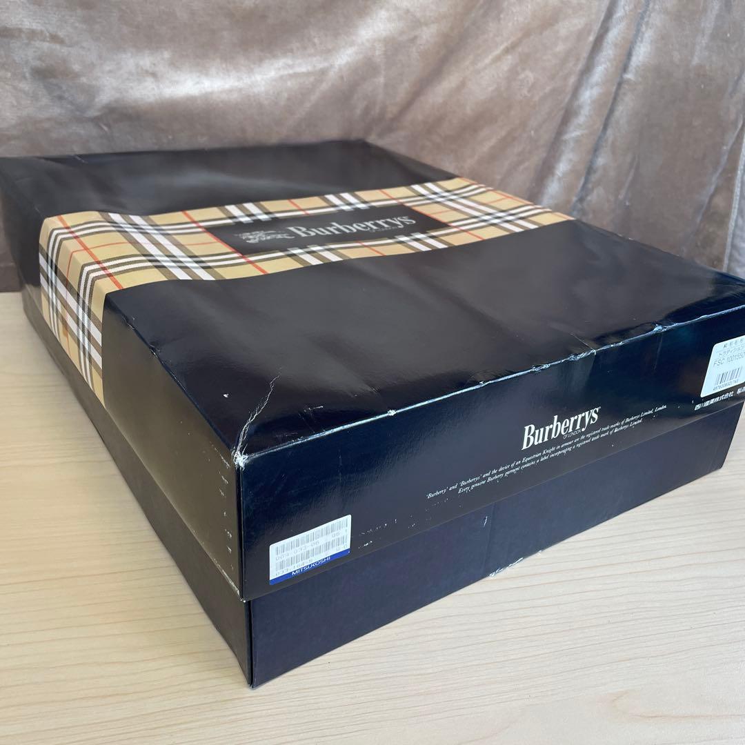 【未使用品】バーバリー 純毛毛布 ウール100% 140cm×200cm