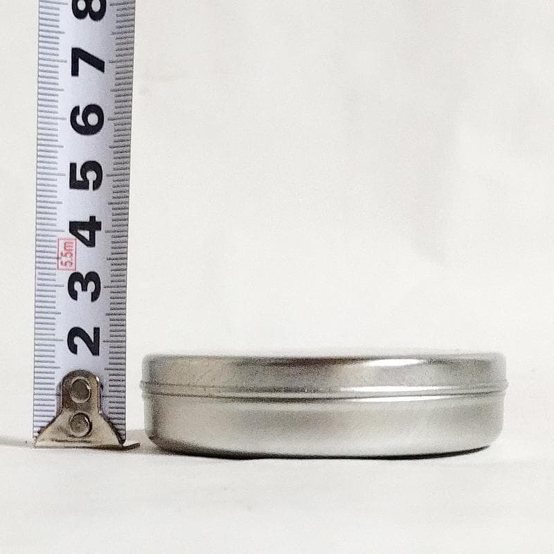 メンタム缶 約260個 まとめて ダンボール1箱 直径6.8cm ブリキ 空 缶