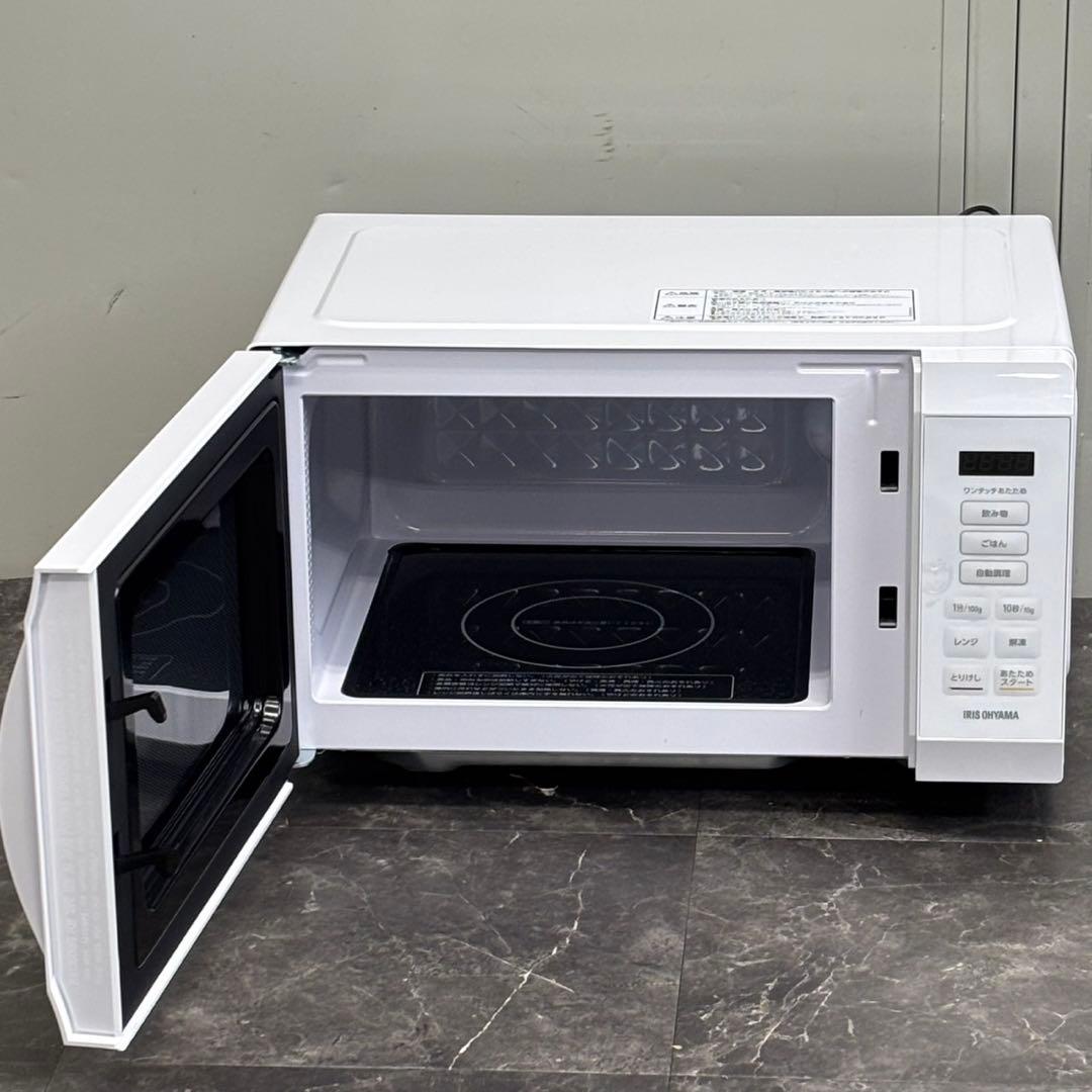 ∞送料込！2025 アイリスオーヤマ フラット電子レンジ IMB-F186-W
