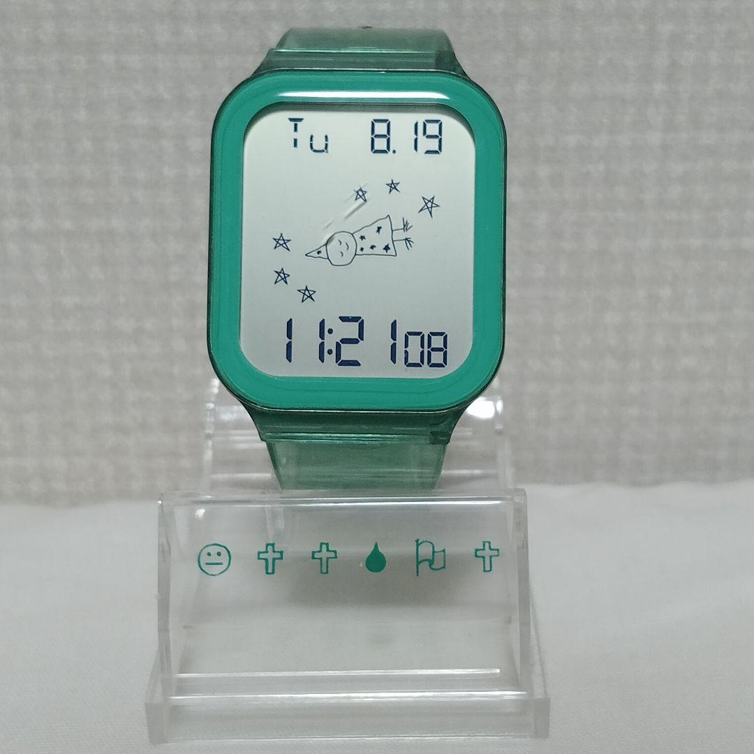米津玄師 空想 腕時計 デザインデジタルウォッチ グリーン ケース付き