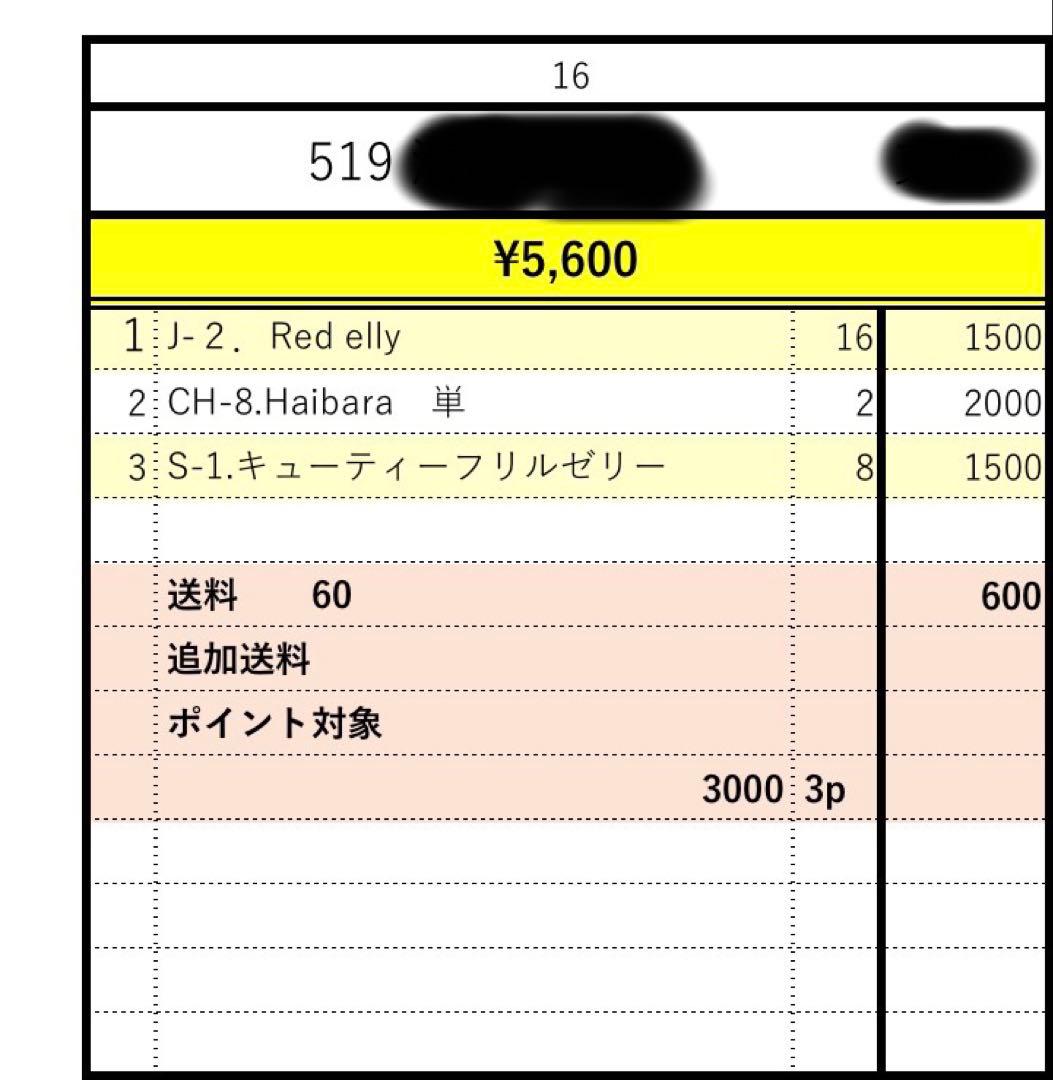 519 ゆう様