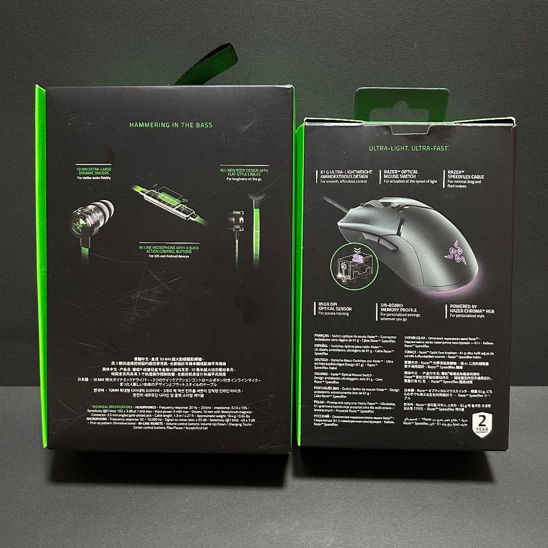Razer ゲーミングイヤフォン ゲーミングマウス　セット