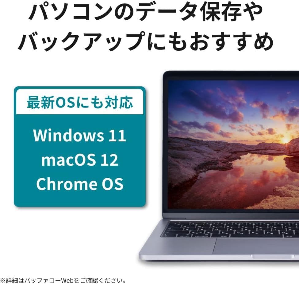 【中古・美品】バッファロー　HD-AD2U3 2TB 外付けHDD