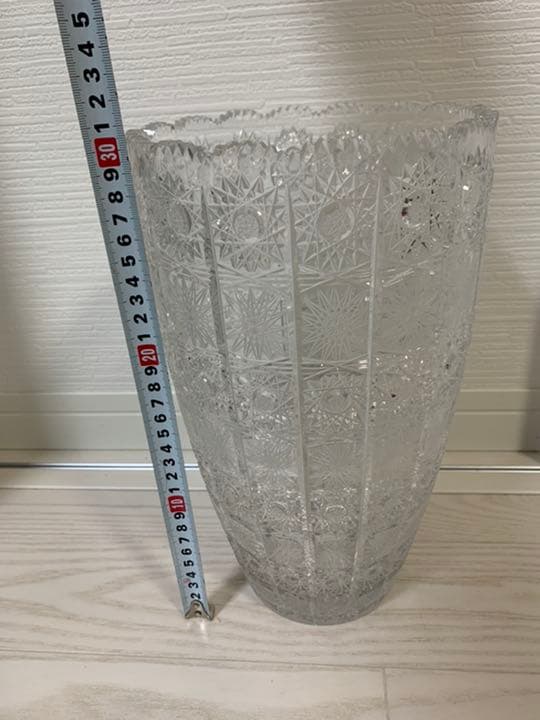 ビッグサイズ　BOHEMIA 花瓶 フラワーベース ボヘミアクリスタル ボヘミア