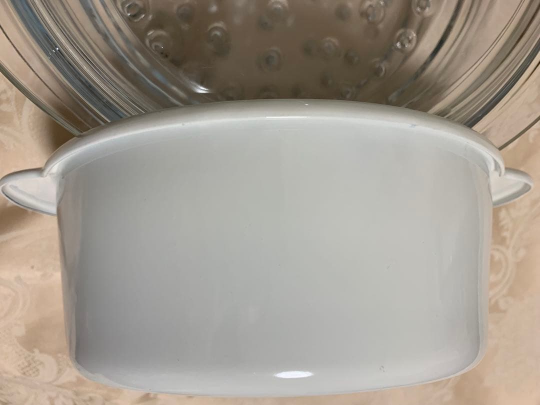 リュミナルク ガラス製蒸し器 2段　luminarc