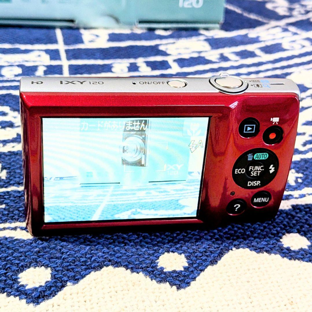 【超極美品】Canon IXY 120 人気のレッド　箱　CCDセンサー