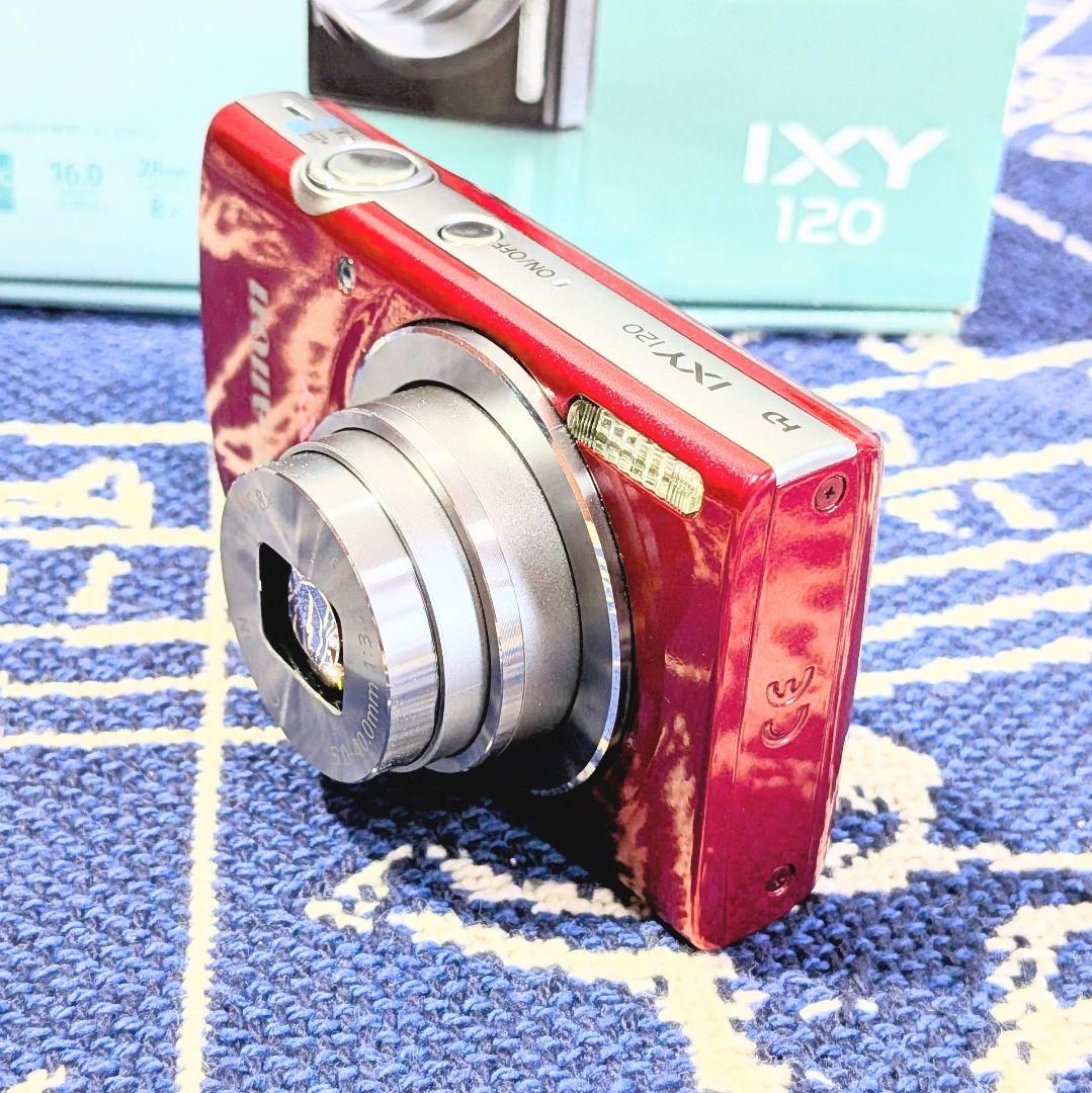 【超極美品】Canon IXY 120 人気のレッド　箱　CCDセンサー