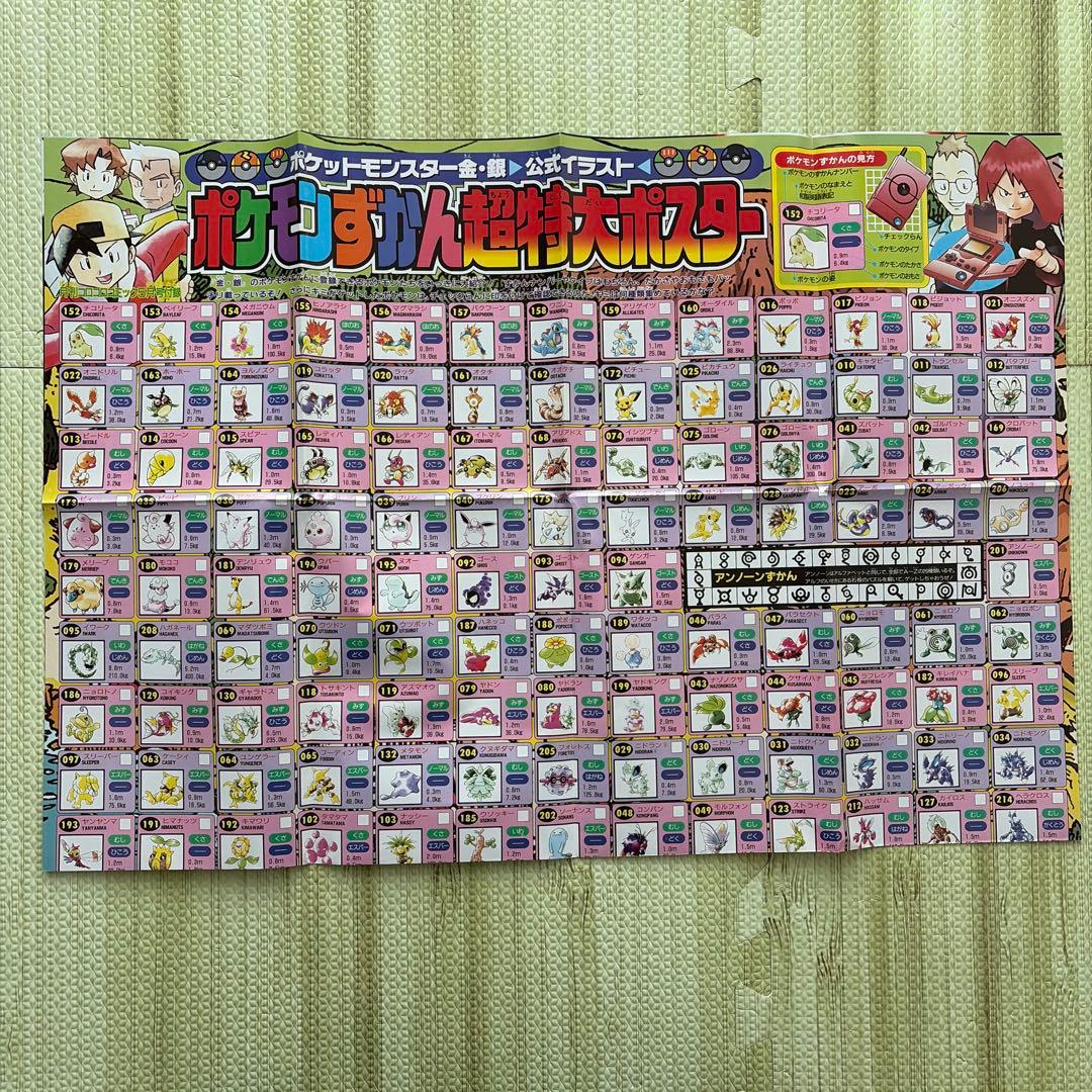 【貴重】ポケットモンスター　ポケモンカード　旧裏　コロコロ　ポスター　4枚セット