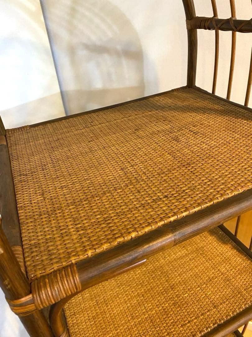 ラタン✴︎アーチ型✴︎オープンシェルフ✴︎アンティーク✴︎4段✴︎春インテリア✴︎模様替えに