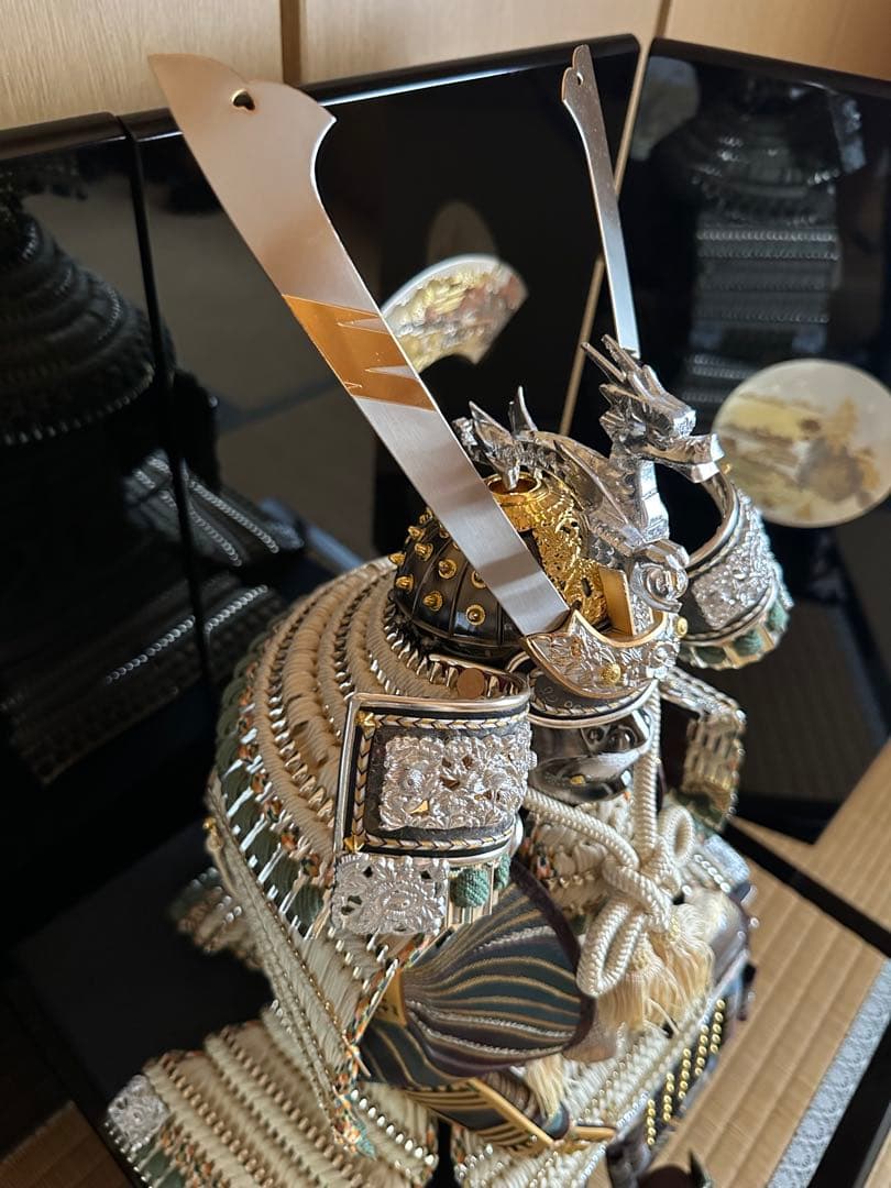 ◼️出品3/29(日)迄◼️美品【鈴甲子雄山/ スズキネユウザン 】大鎧　正絹糸織