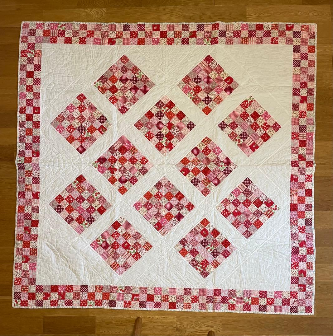 パッチワークキルト　マルチカバー