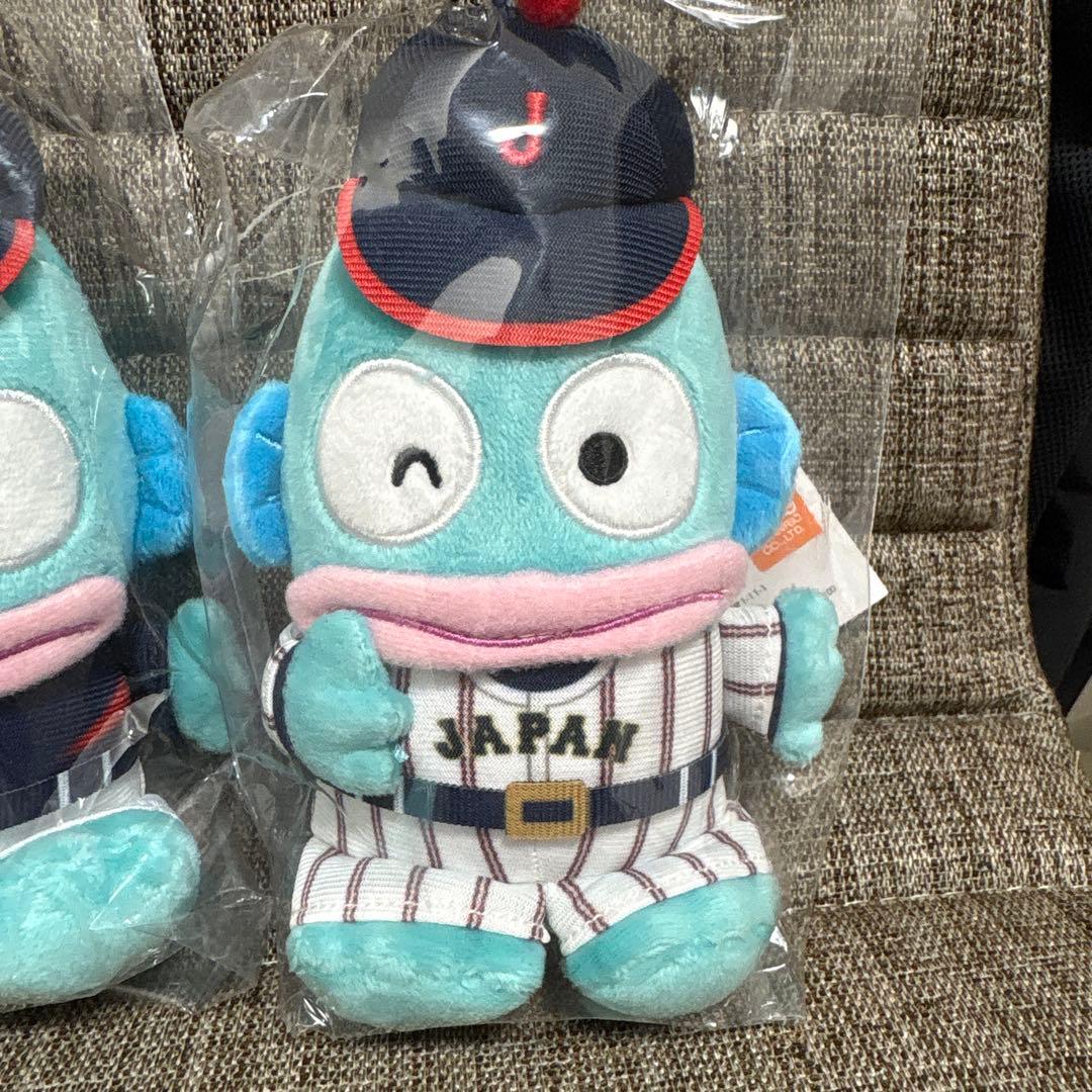 侍ジャパン　サンリオ　ぬいぐるみマスコット　ハンギョドン　2体セット　美品