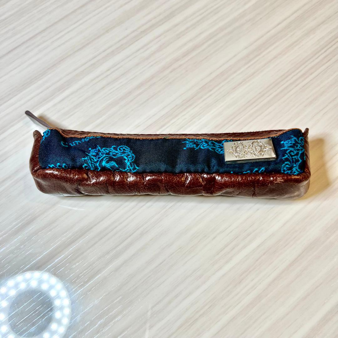 オロビアンコ Orobianco ペンケース 本革 珍品（ロゴの刺繍）