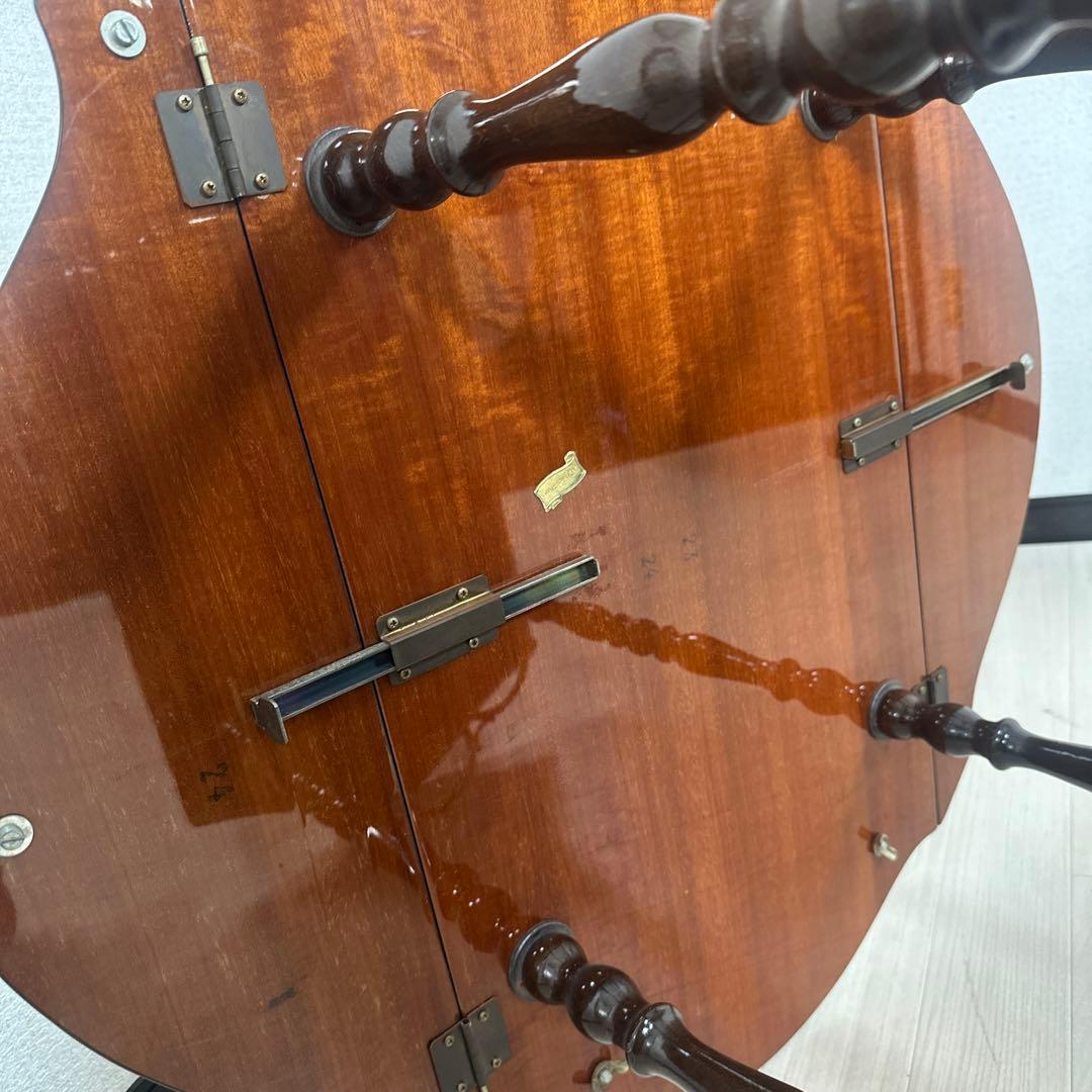 イタリア製 キッチンワゴン バタフライ 象嵌 高級 ワゴンテーブル i1※