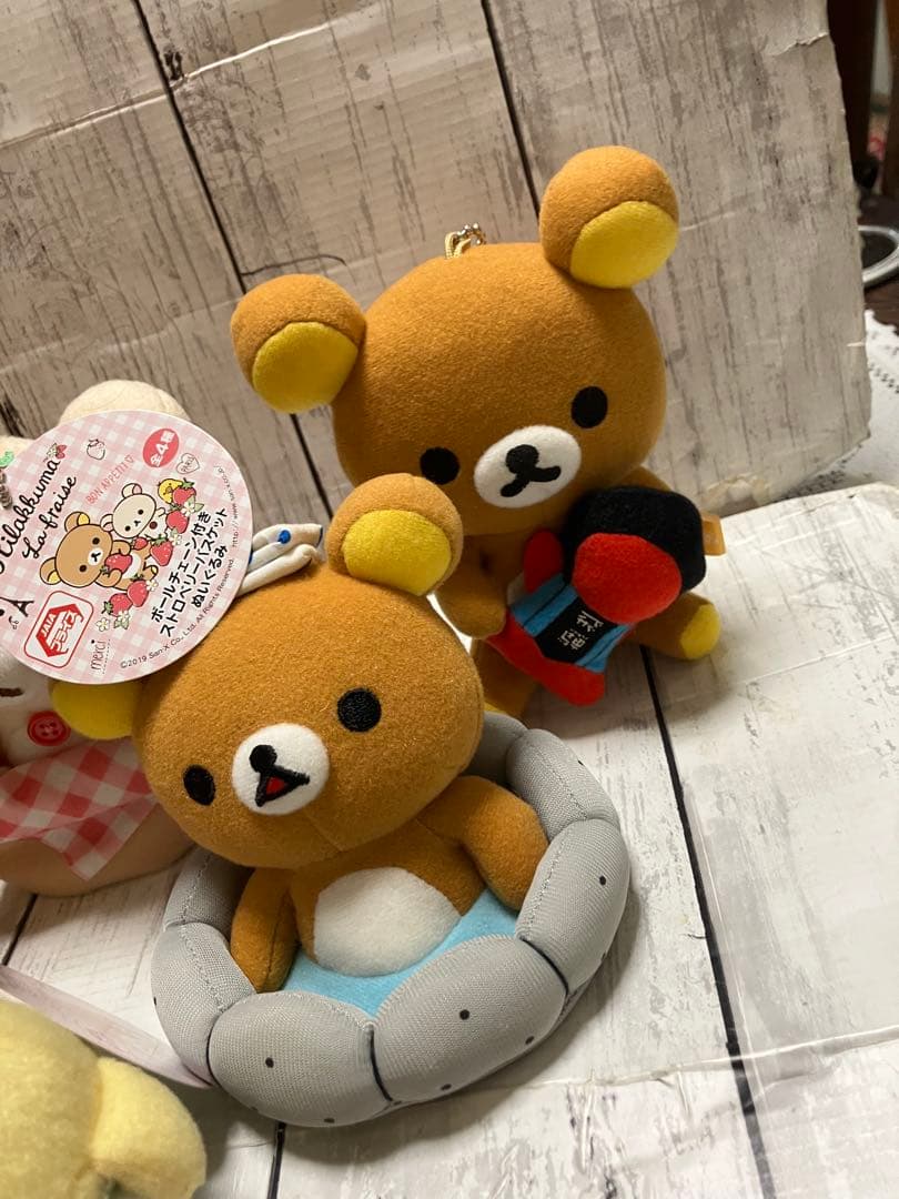 【美品/タグ付き】リラックマ コリラックマ いちご　ストロベリーバスケット