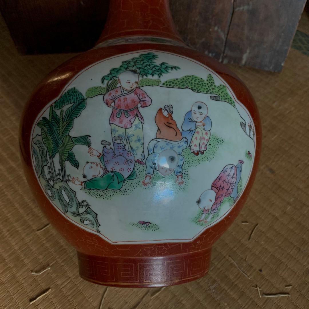 中国　骨董品　壺