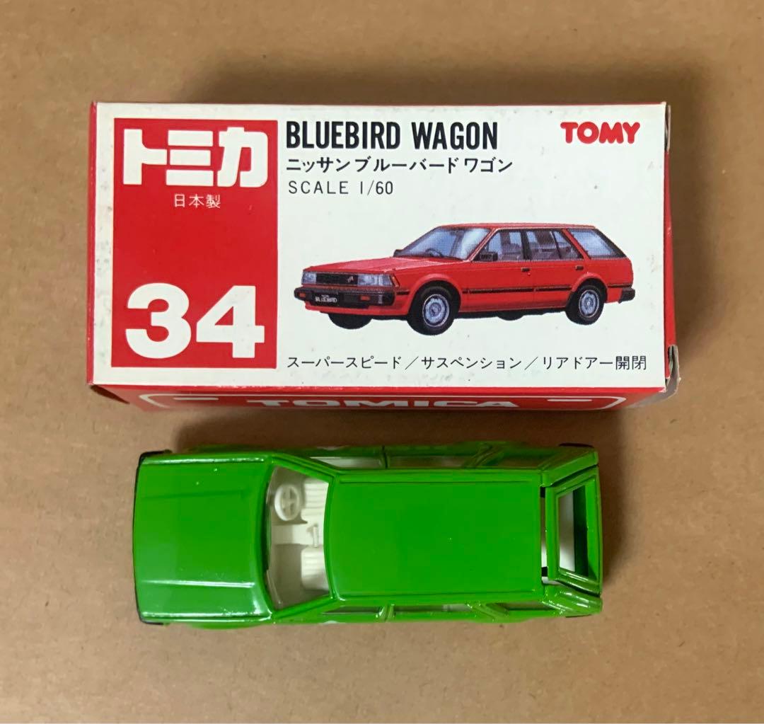 赤箱　トミカ34　大和デパート特注　ニッサン ブルーバード ワゴン　日本製